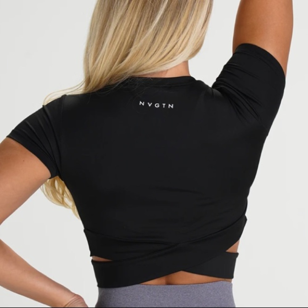 NVGTN Black Crossbody Tee (S)